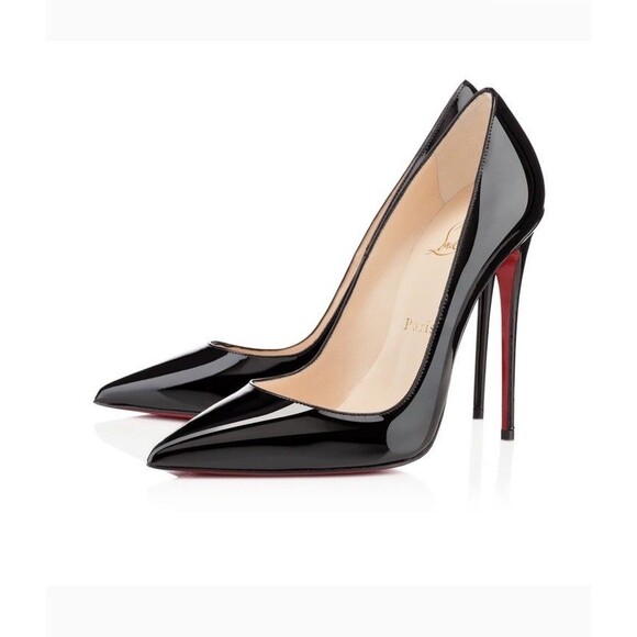 Kate Louboutin 8mm Louboutin So Kate 120 Black Patent Pumps/ Heels